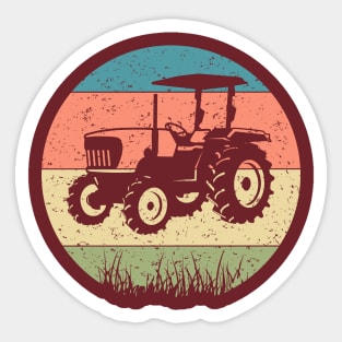 tractor, Funny Farmer Gifts, Grunge,tractor driver Sticker